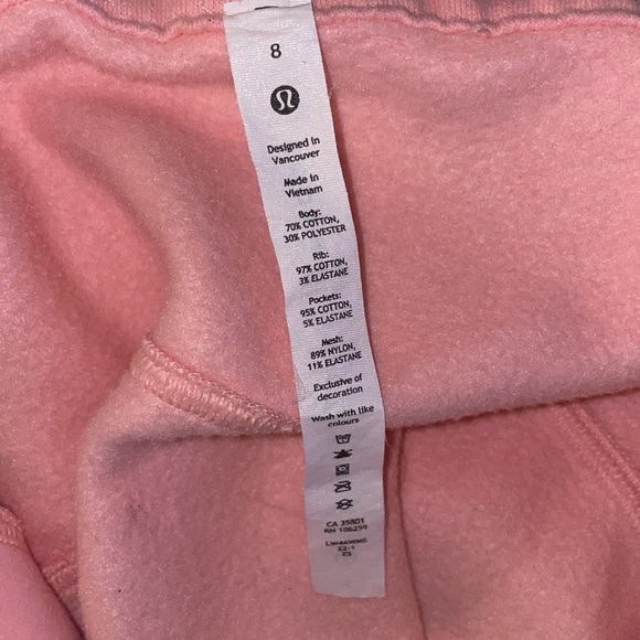 Lululemon Full Zip Scuba Hoodie Jacket Women Size 8 Pink Strawberry Milkshake - Picture 2 of 9